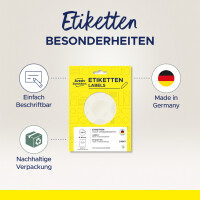 AVERY Zweckform Verschluss-Etiketten, 18 mm, transparent