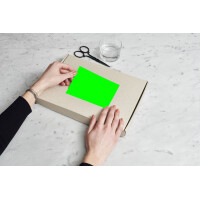 rillprint Fluoreszierende Etiketten, 105 x 74 mm, gelb