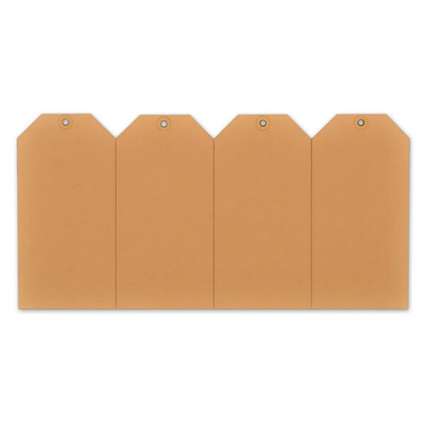 rillprint Warenanh&auml;nger, 55 x 110 mm, kraft braun