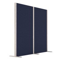 magnetoplan Akustik-Trennwand Wood Series, Double, blau