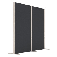 magnetoplan Akustik-Trennwand Wood Series, Double, blau