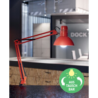 MAUL LED-Tischleuchte MAULstudy, mit Klemmfuß, rot