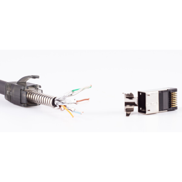 FLEXLINE RJ45 Stecker für Rundkabel, Kat. 5-6A, geschirmt