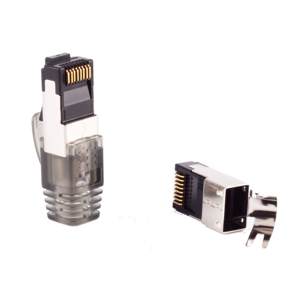 FLEXLINE RJ45 Stecker für Rundkabel, Kat. 5-6A, geschirmt