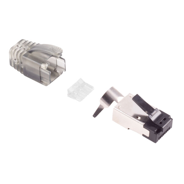 FLEXLINE RJ45 Stecker für Rundkabel, Kat. 5-6A, geschirmt