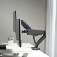 LogiLink Doppel-Monitorarm, Aluminium, Armlänge: 450 mm