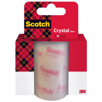 Scotch Klebefilm Crystal Clear 600, 19 mm x 33 m, 12+2
