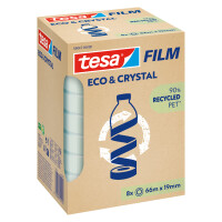 tesa Film ECO & CRYSTAL, transparent, 19 mm x 66 m