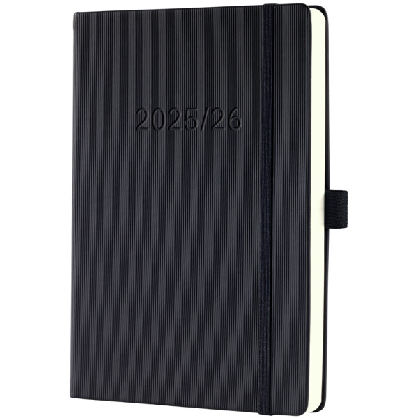 sigel Buchkalender Conceptum 2025 2026, ca. DIN A5, schwarz