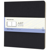 MOLESKINE Skizzenalbum, quadratisch, 120g qm, Karton,schwarz