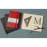 MOLESKINE Skizzenbuch, Gr. M, 165 g qm, Hardcover, schwarz