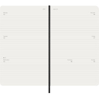 MOLESKINE Buchkalender 2026, Wochen, L A5, Softcover,schwarz