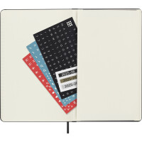 MOLESKINE Buchkalender 2025 2026, 18 Monate, L A5, schwarz