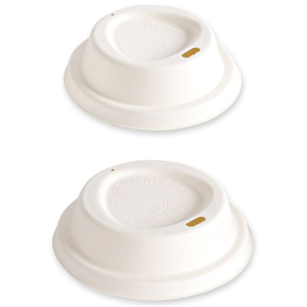 NATURE Star Deckel f&uuml;r Zuckerrohr-Trinkbecher, 94 mm, wei&szlig;