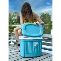 EDA Kühlbox ICEBERG, 32 Liter, türkis weiß