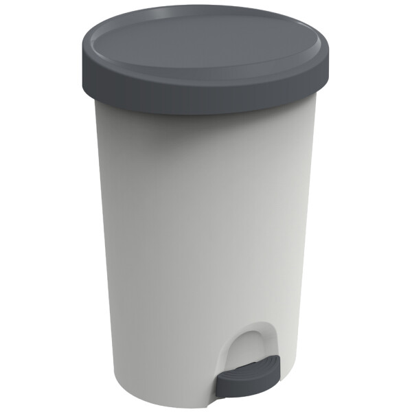 EDA Tret-Abfallbehälter Stepy, 45 Liter, PP, grau anthrazit