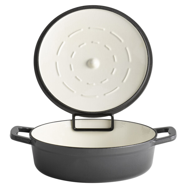 APS Bräter mit Deckel 5STARS, 5,0 Liter, anthrazit