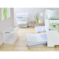 keeeper Unterbettbox "leo", 53 Liter, transparent