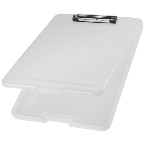 helit Klemmbrett mit Aufbewahrungsbox "the clip", A4, grau