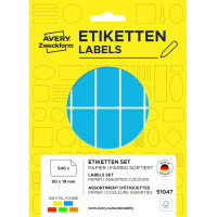 AVERY Zweckform Vielzweck-Etiketten, 50 x 19 mm, farbig