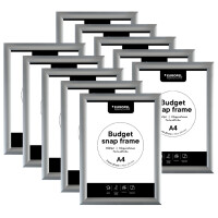 EUROPEL Plakatrahmen BUDGET, DIN A4, 25 mm, silber