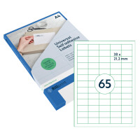rillprint Universal-Etiketten, 63,5 x 33,9 mm, transparent