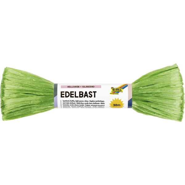 folia Edelbast, 30 m B&uuml;ndel, hellgr&uuml;n
