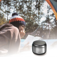 LogiLink Bluetooth Lautsprecher V5.1, TWS,dunkelgrau schwarz