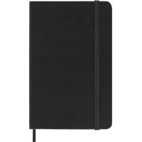 MOLESKINE Taschenkalender 2025 2026, 18 Monate, P A6,schwarz