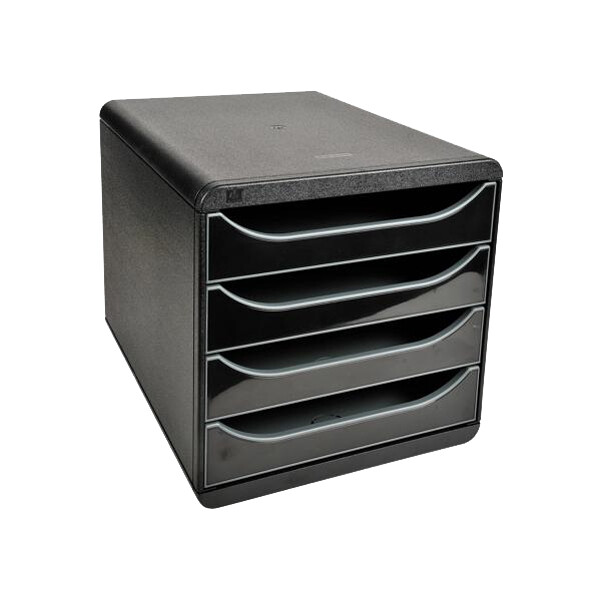 EXACOMPTA Schubladenbox BIG-BOX, 4 Schübe, weiß glänzend