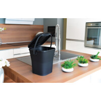 EDA Komposteimer KOMPOST, 6 Liter, anthrazit