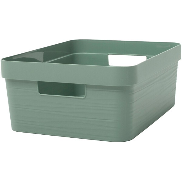 EDA Aufbewahrungsbox STONE, 18 Liter, PP, lorbeergr&uuml;n