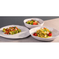 APS Schale FOOTMARK, 0,6 Liter, weiß grau