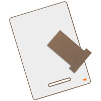 nobo Mini-Weißwandtafel-Set mit Holzrahmen, DIN A4,...