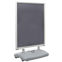 EUROPEL Kundenstopper SWING, DIN B1, 700 x 1.440 mm, grau