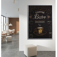 EUROPEL Plakatrahmen Economy, DIN A2, 25 mm, silber eloxiert