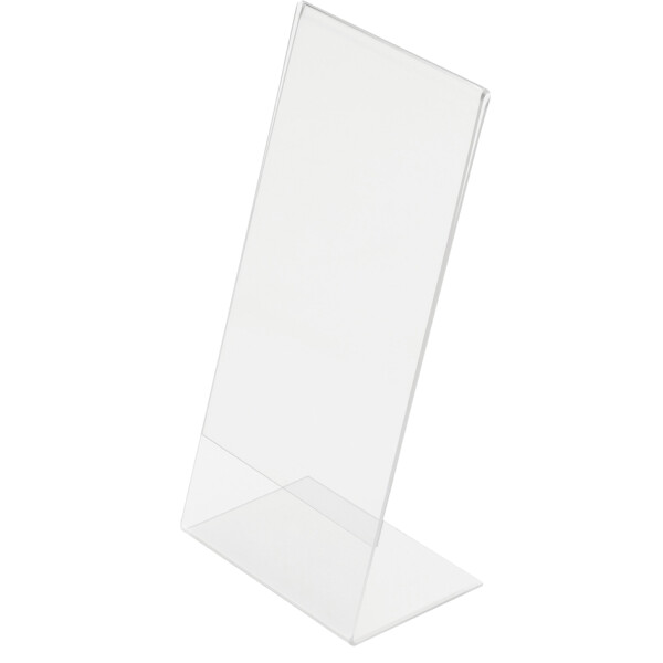 deflecto Tischaufsteller, DIN A8 quer, schr&auml;g