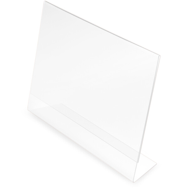 deflecto Tischaufsteller, DIN A8 quer, schr&auml;g