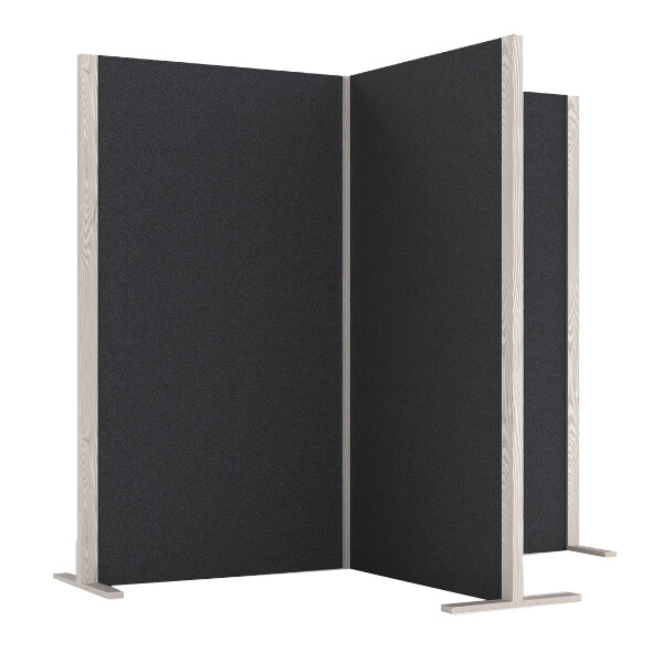 magnetoplan Akustik-Trennwand Wood Series, Cube, blau