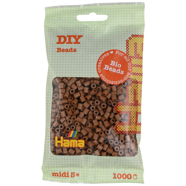 Hama Bügelperlen Bio midi, beige, im Beutel