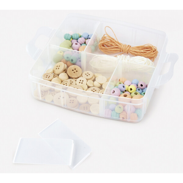 folia Sortierbox, 3 Ebenen, aus PP, transparent