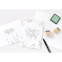 folia Klappkarte, 190 g qm, DIN A6, weiß