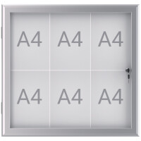 MAUL Schaukasten MAULexcite, 4 x DIN A4, Aluminium