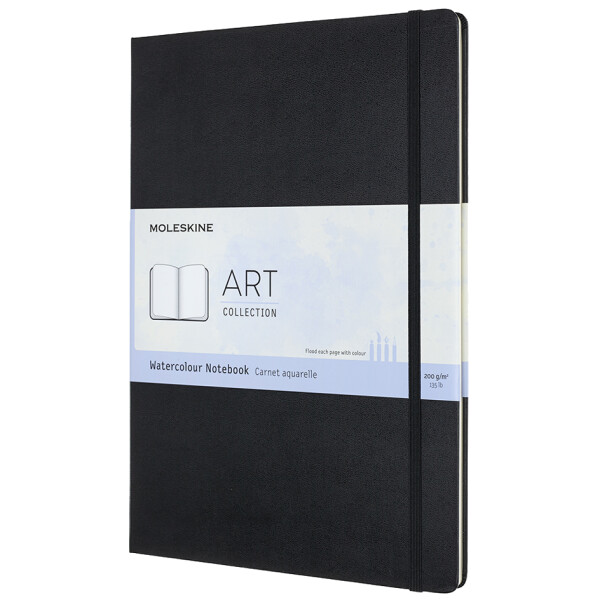 MOLESKINE Aquarellnotizbuch, A3, 200g qm, Hardcover, schwarz