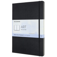 MOLESKINE Aquarellnotizbuch, A3, 200g qm, Hardcover, schwarz