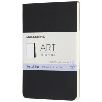 MOLESKINE Skizzenblock, L A5, 120g qm, Karton, schwarz