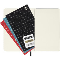 MOLESKINE Taschenkalender 2026, Tage, P A6, Softc., schwarz
