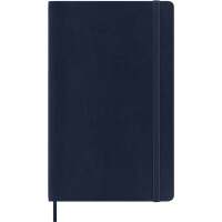 MOLESKINE Buchkalender 2025 2026, 18 Monate, L A5, blau