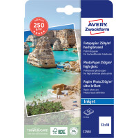 AVERY Zweckform Inkjet Fotopapier PREMIUM, 13 x 18 cm,...