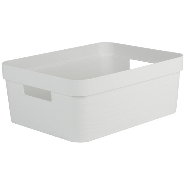EDA Aufbewahrungsbox STONE, 12 Liter, PP, wei&szlig;